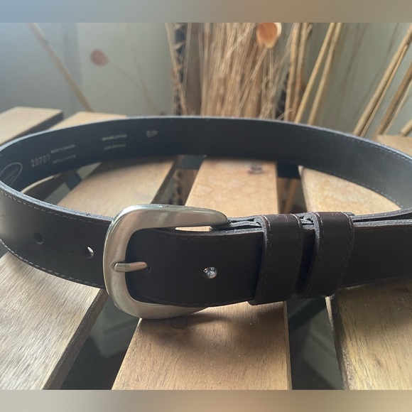 Renaissance genuine leather brown belt S/P - Picture 3 of 5